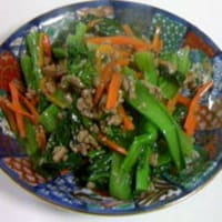 チンゲン菜の炒め物（15分）