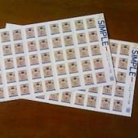 ぽすくま１円切手