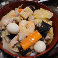 八宝菜丼と沖縄フルーツ