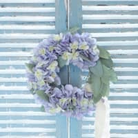 マルシェルに出品しました　『紫陽花とユーカリのリース』