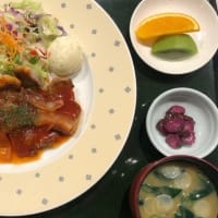 ポークチャップ定食・レストラン樹林本日のランチ