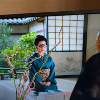 梅を干す