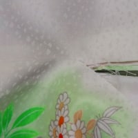 四つ身　黄変しみ　丸洗い・しみ抜き・補修縫い　正絹素材