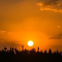 藍ケ江の夕方の海と空とお日さま☀️