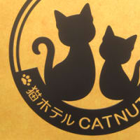 広島県 / 猫専用ホテル 「 CATNUTS HOTEL 」 様 のブラケット看板（設置後のお写真）