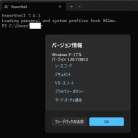 Power Automate、Windows Terminal （ストア版）のアップデートが降りてきました。