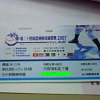 いよいよはじまる。　北京オリンピック予選　野球　＠台中州際球場