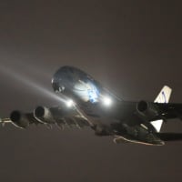 ANA A380型機の離陸