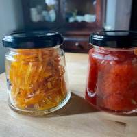 グレープフルーツのジャム ワサビ風味 - チクチク テクテク