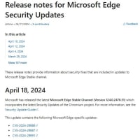 Microsoft Edge Stable チャンネルに バージョン 124.0.2478.51 が降りてきました。