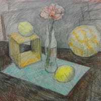 セレネ月イチ美術部「鉛筆×色鉛筆」で花を描こう‼