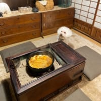 長火鉢でお鍋