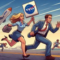 「フライ・ミー・トゥ・ザ・ムーン」(2024年米)  四コマで紹介 