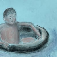 色紙を用いた絵画
