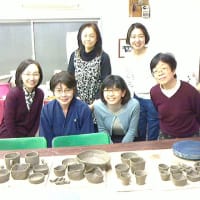 第1回目の豊島立教会・女子会で　陶芸を体験しました。