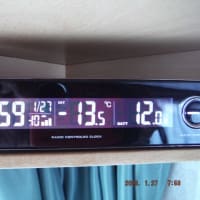 最低気温更新･･･マイナス13.5度