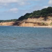 東通村の野牛のレストハウスと石持の北部海岸