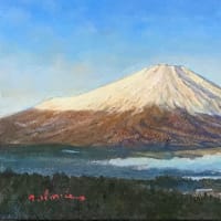 暁の富士 SM acrylic on paper