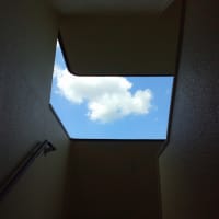 階段の上の雲
