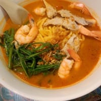マレーシア名物：海老出汁スープ