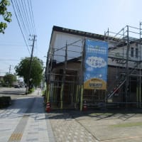 タキガワに足場が掛かりました！