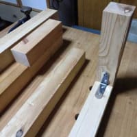 カウンターテーブルの脚の作成、その2・・・・。