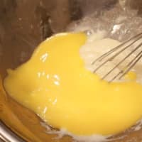6月レギュラーメニュ―　レモン・フェザー・ケーキの製作工程