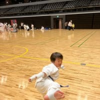 こどもの日に空手練習試合に参加する仁くんin横浜武道館 2023年