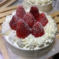 新年早々ケーキ作り。
