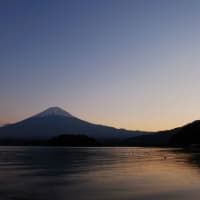 夕刻の富士(大石公園)