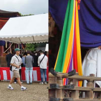 八坂神社　例祭　男神楽　ピピチン舌だし