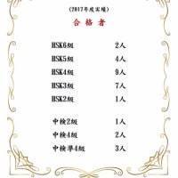 2017年度HSK実績