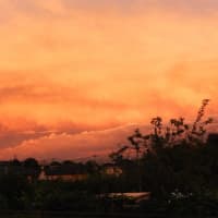 久し振りの夕焼け