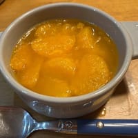 かみさんお手製のみかんゼリー！
