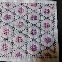 セリアの刺し子花籠目とこの1週間