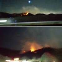 栃木・足利の山林火災、避難勧告207世帯に　両崖山の神社全焼　「写真」