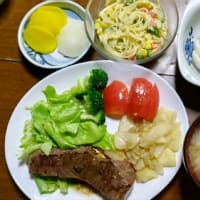 6/7　ばんごはん　ステーキ（ザブトン）