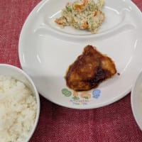 かじきのバーベキューソース焼き　＆　プルーンケーキ