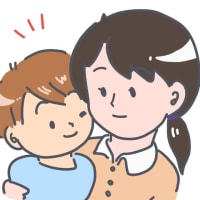 夜、帰宅した時にあった魚の骨　子どもと妻からのメーセージ