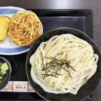 手打ちうどん おのしん@笠岡市「ざるうどん ごぼうのかきあげ」