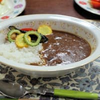 軽井沢夏野菜カレー＆目玉焼き