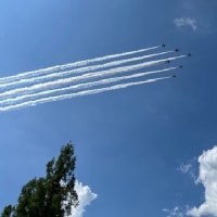 万博記念公園（太陽の塔）・展示飛行2日目の「ブルーインパルス」