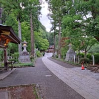 日の長い夕方、境内です