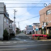 思い出の場所～珠算の試験で通った盛商前の道路