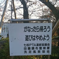 公園で、がなってはいけません