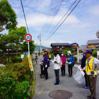 ごみを拾って中山道を観光ウオーク
