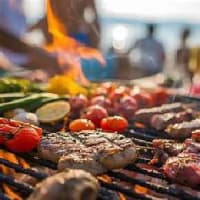 海岸で、２年ぶりのBBQ(Barbecue)