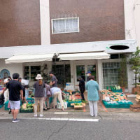 早朝の青果露店 ＆ ロード・サイドを飾る紫陽花