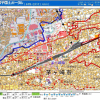 神奈川県茅ケ崎市の津波避難用の標高（海抜）の地図。自分の自宅や勤務先会社や通学先学校の標高がわかる