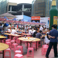 大連　　天津街のグルメ祭り